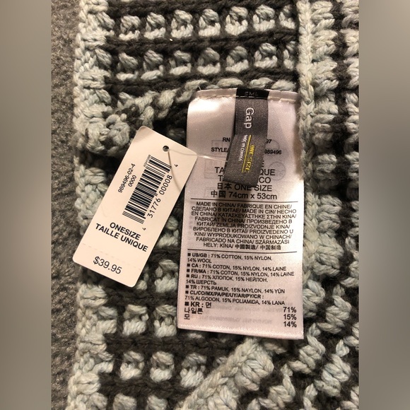 GAP COWL NECK INFINITY SCARF - Picture 7 of 8